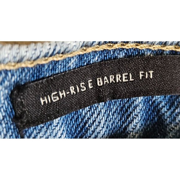 Banana Republic Woman Size 12 High Waist Barrel Fit Jeans NWT Medium Wash Modern - Picture 5 of 6